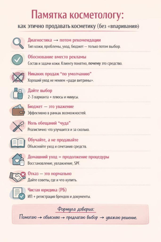 продавать косметику этично