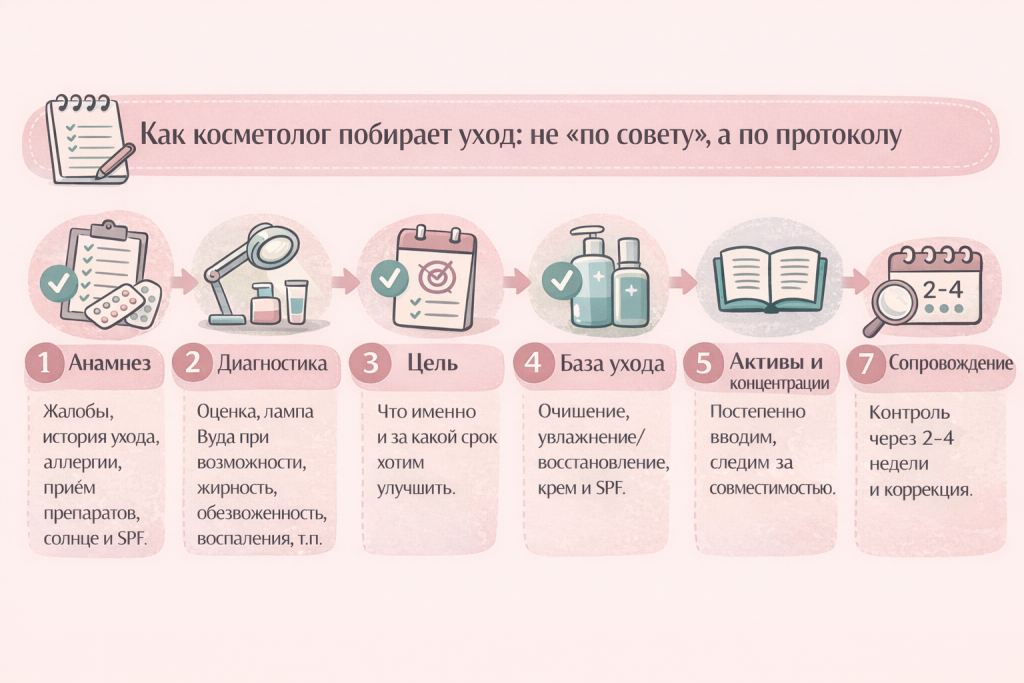 подбор ухода у косметолога